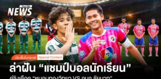 คู่ชิงเดือด “หมอนทองวิทยาVS อบจ.ชัยนาท” ล่าฝันแชมป์บอลนักเรียน | Thai PBS News ข่าวไทยพีบีเอส