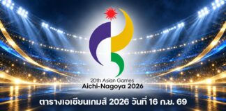 ตารางเอเชียนเกมส์ 16 ก.ย. 69 บอลไทย-วอลเลย์บอลหญิง แข่ง 14.00 น.